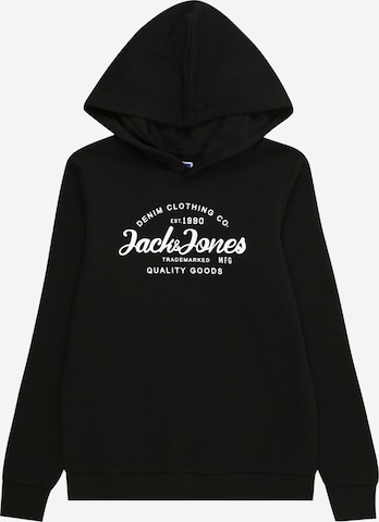 Jack & Jones Junior Sweatshirt 'FOREST' in Zwart: voorkant