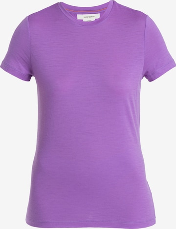 ICEBREAKER - Camisa funcionais 'Tech Lite III' em roxo: frente