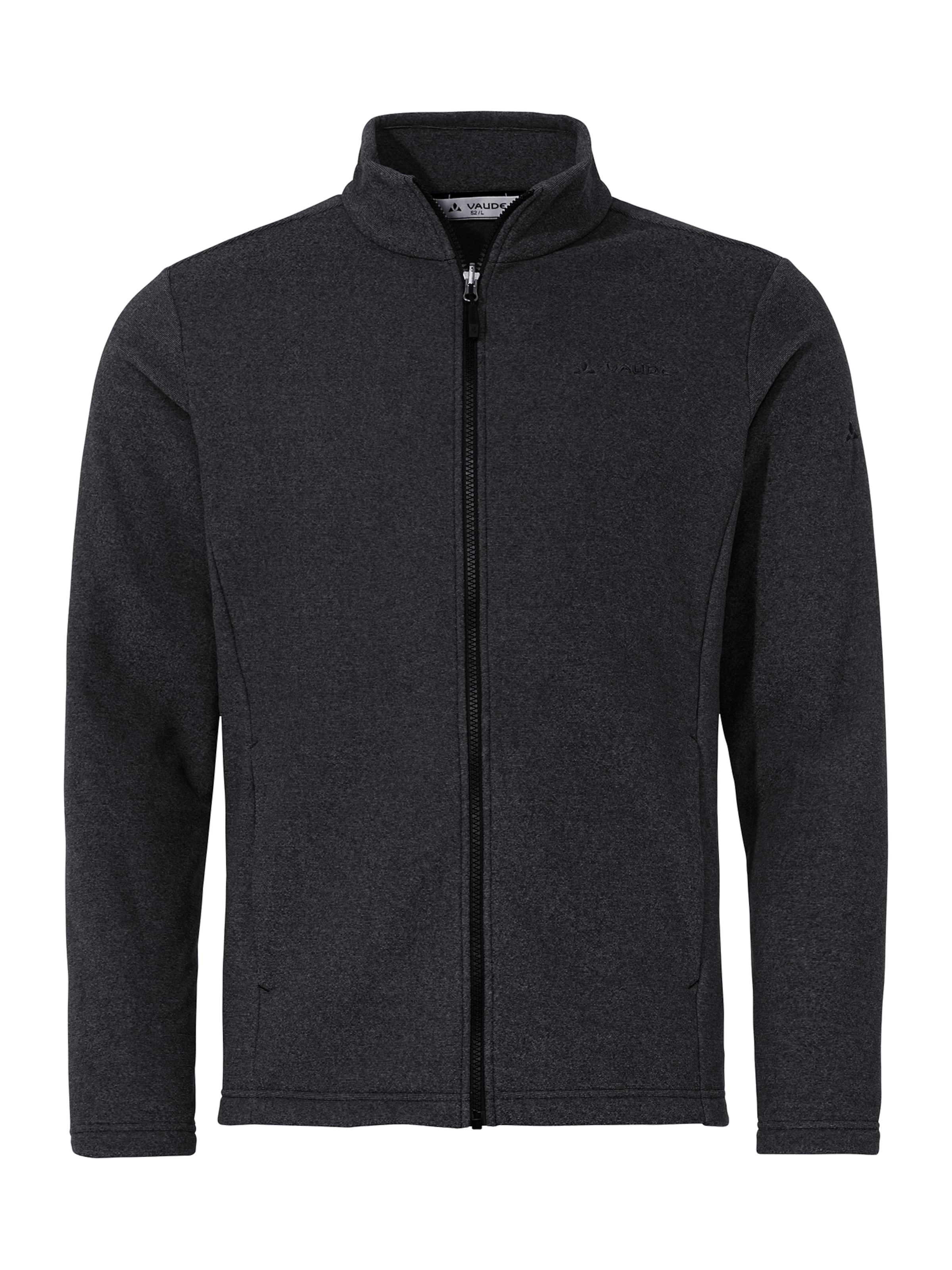 VAUDE Athletic fleece jacket in Black: front