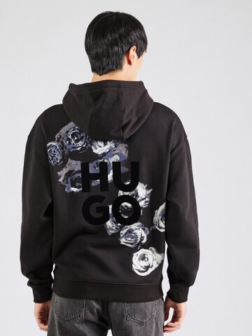 HUGO Sweatshirt 'Dirosehood' in Schwarz: Vorderseite