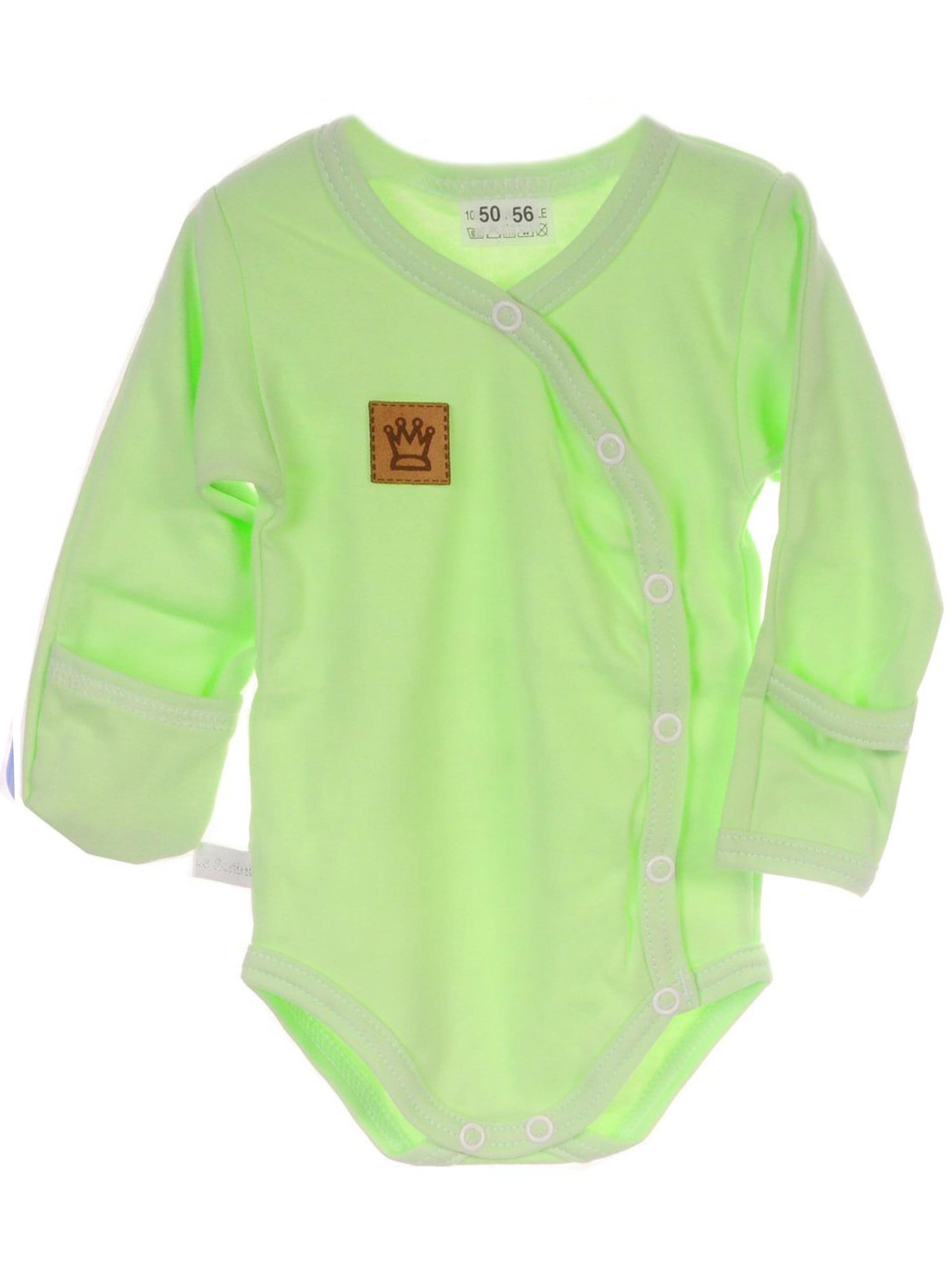 La Bortini Romper/Bodysuit in Green: front