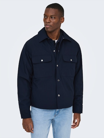 Only & Sons Átmeneti dzseki 'ONSDAVID' - kék