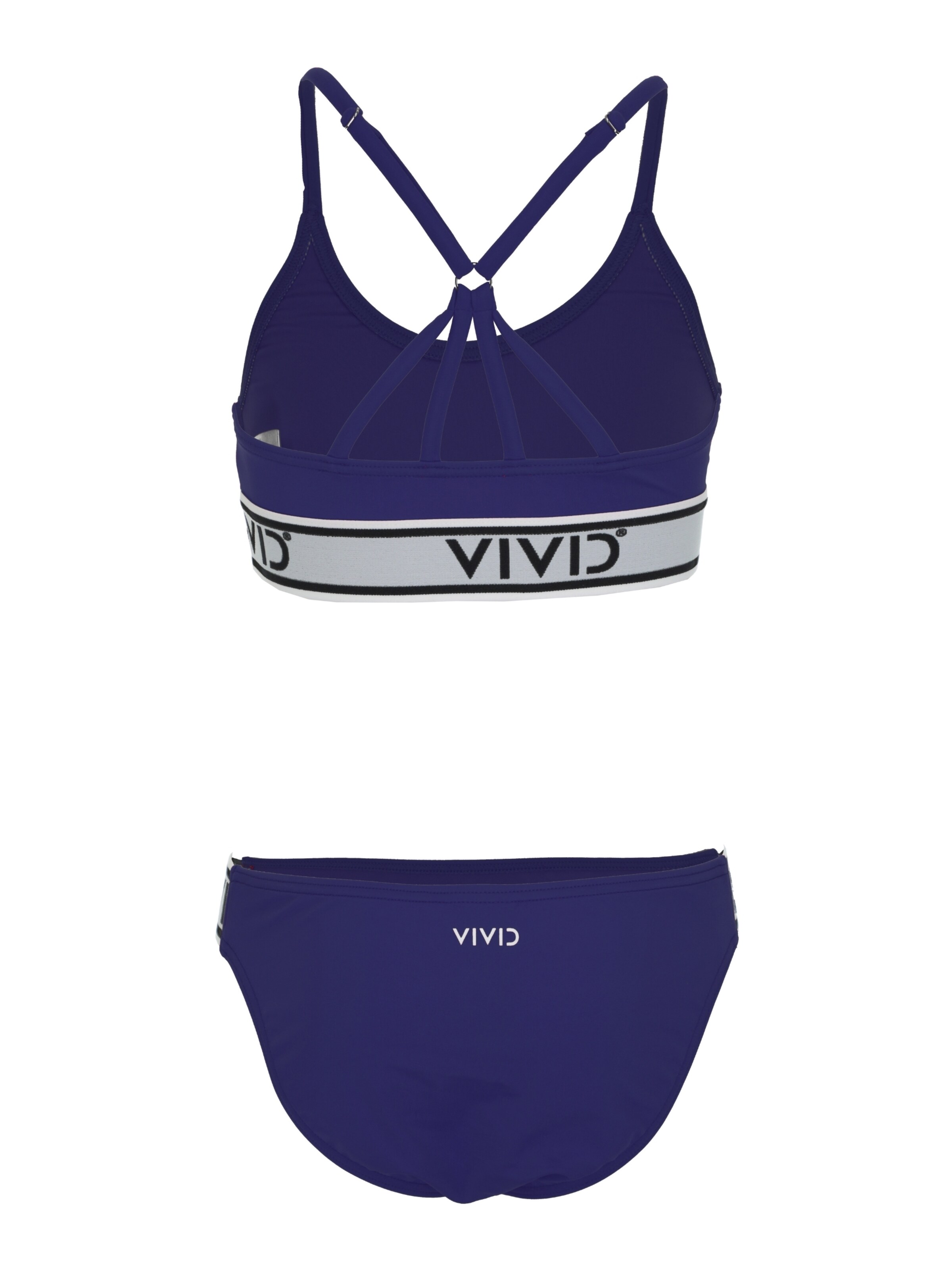 VIVID Bustier Bikini - kék
