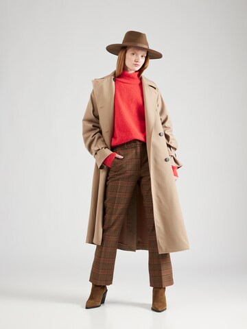 Weekend Max Mara regular Bukser med fals 'REVERE' i brun