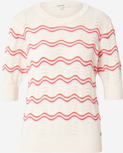 GARCIA Sweater in Cream / Dark orange / Pink, Item view
