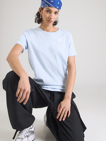 mėlyna Nike Sportswear Marškinėliai 'Club Essentials': priekis