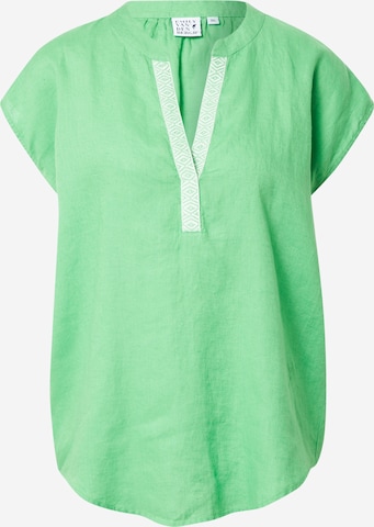 Emily Van Den Bergh Blouse in Groen: voorkant