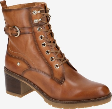 PIKOLINOS Boots 'Pikolinos Schuhe LLANES braun Damen Stiefeletten W7H-8510 brandy NEU' in Braun: Vorderseite