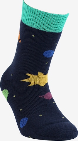 ROGO Socks 'Planeten' in Blue: front