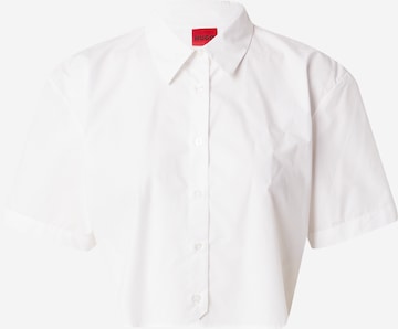 HUGO Red - Blusa 'Enovia' em branco: frente