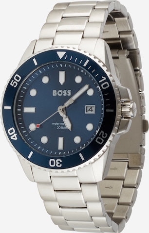 BOSS Black Аналогов часовник в сребърно: отпред