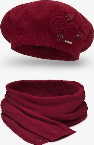 Bonnet '7037 Set' Vivisence en rouge : devant
