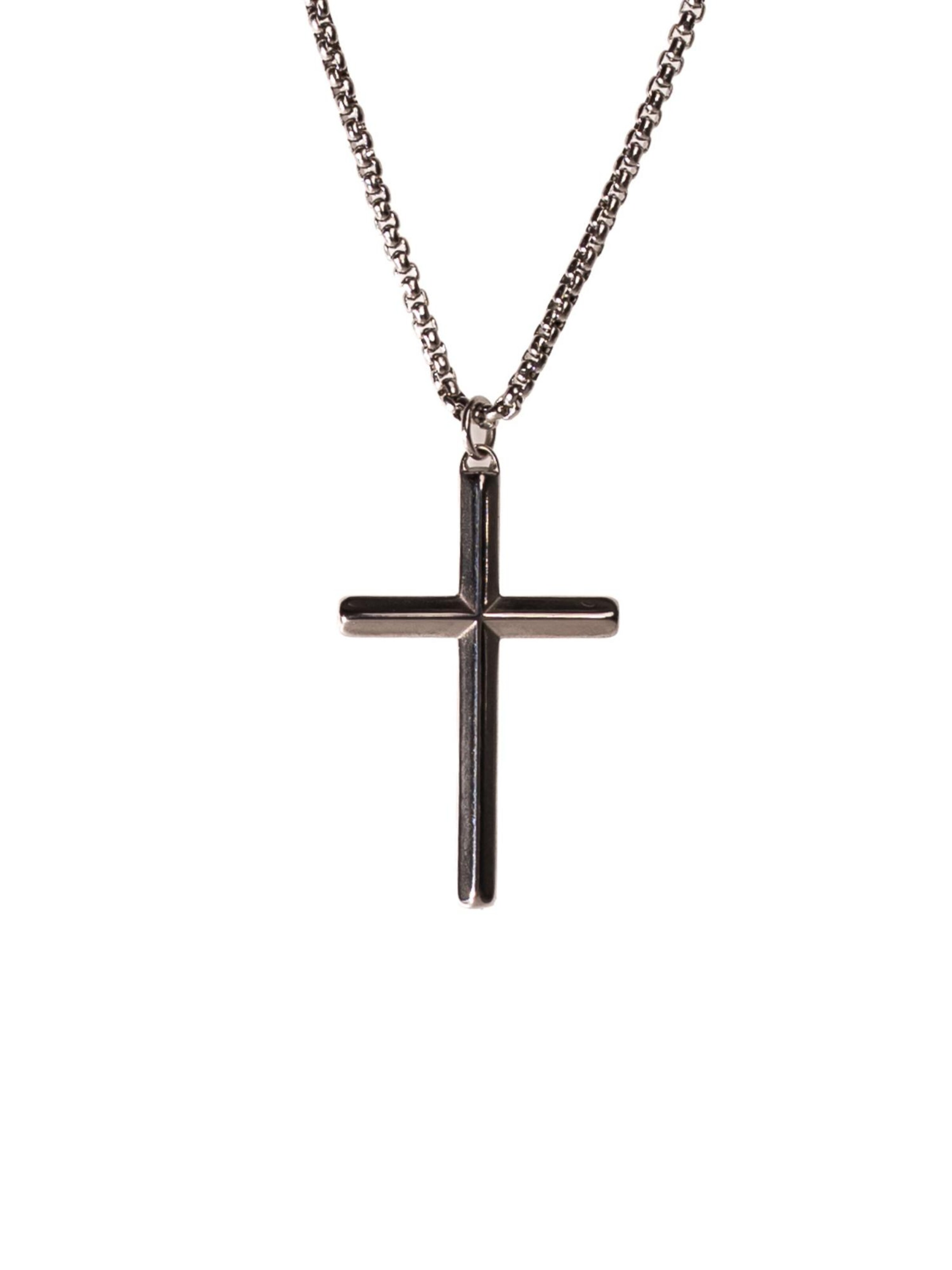 Eternal Necklace 'Klassische Kreuz' in Silver: front