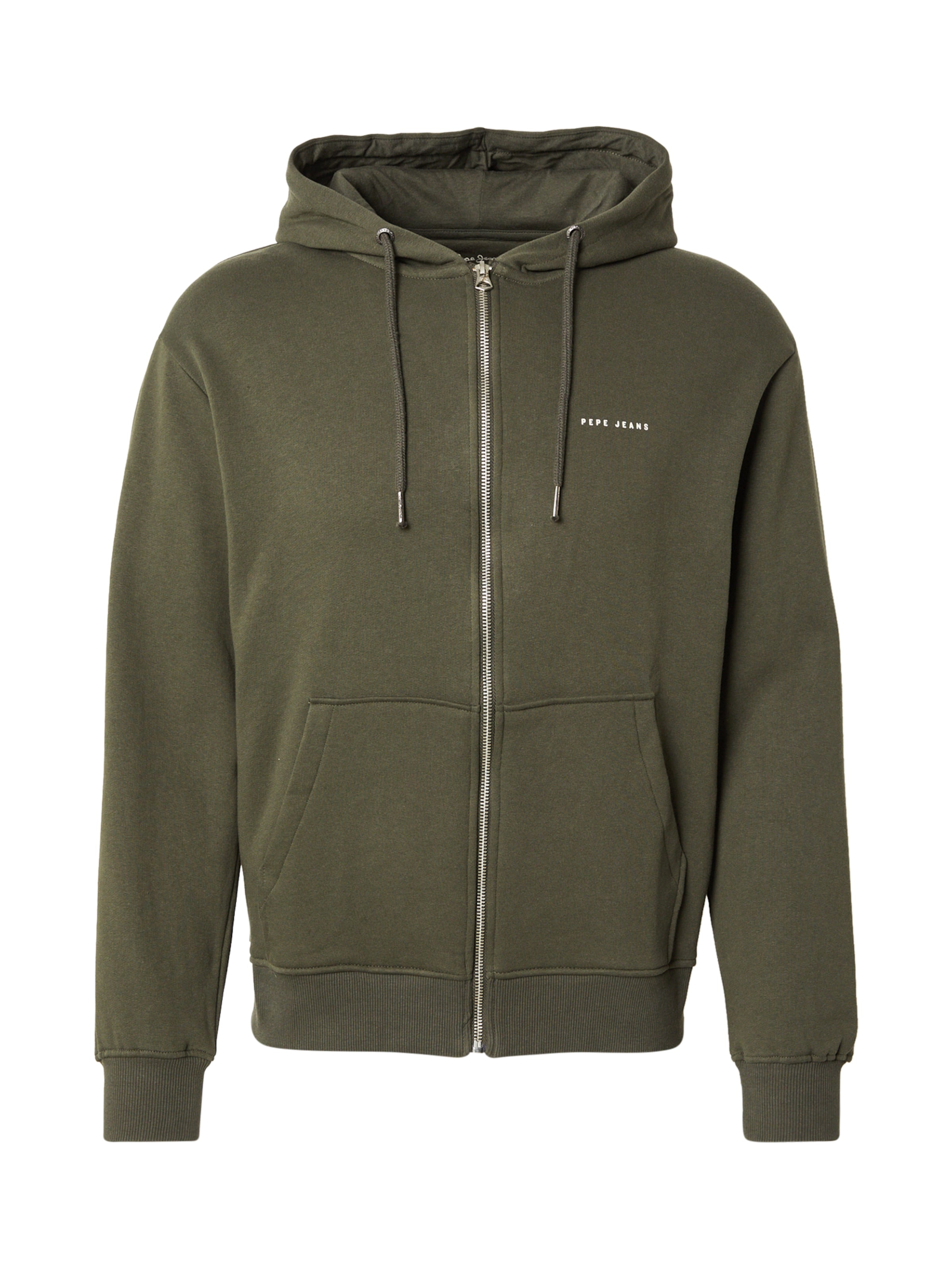 Pepe Jeans Sweatjacke in Grün: Vorderseite