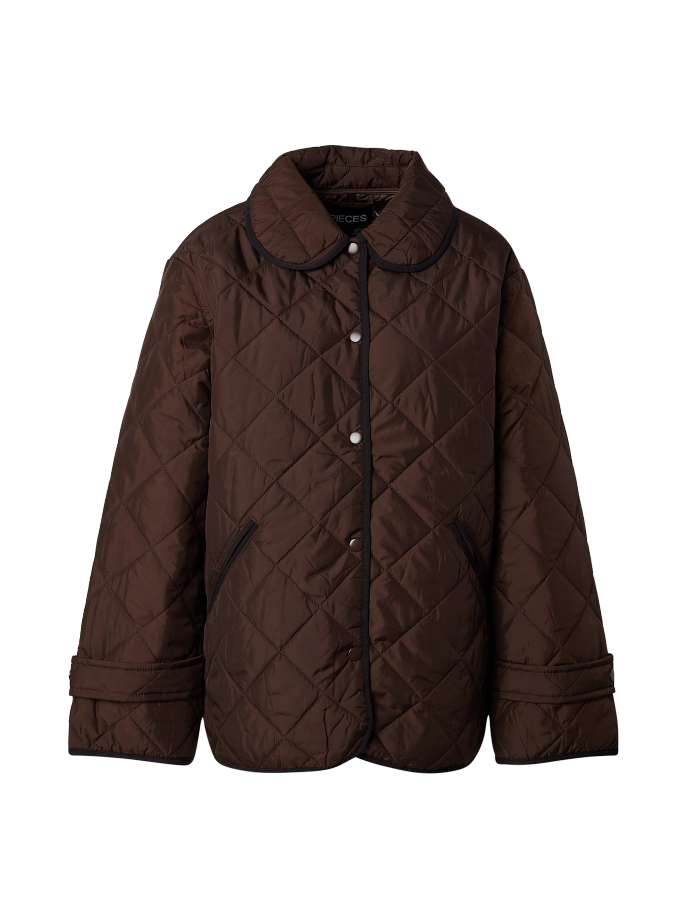 PIECES Between-Season Jacket in Brown: front