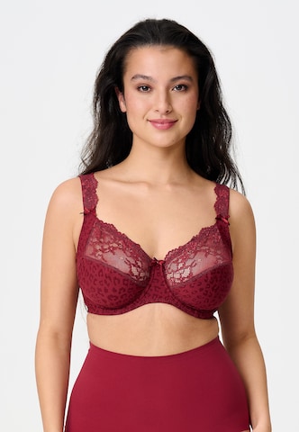LingaDore T-shirt BH in Rood: voorkant