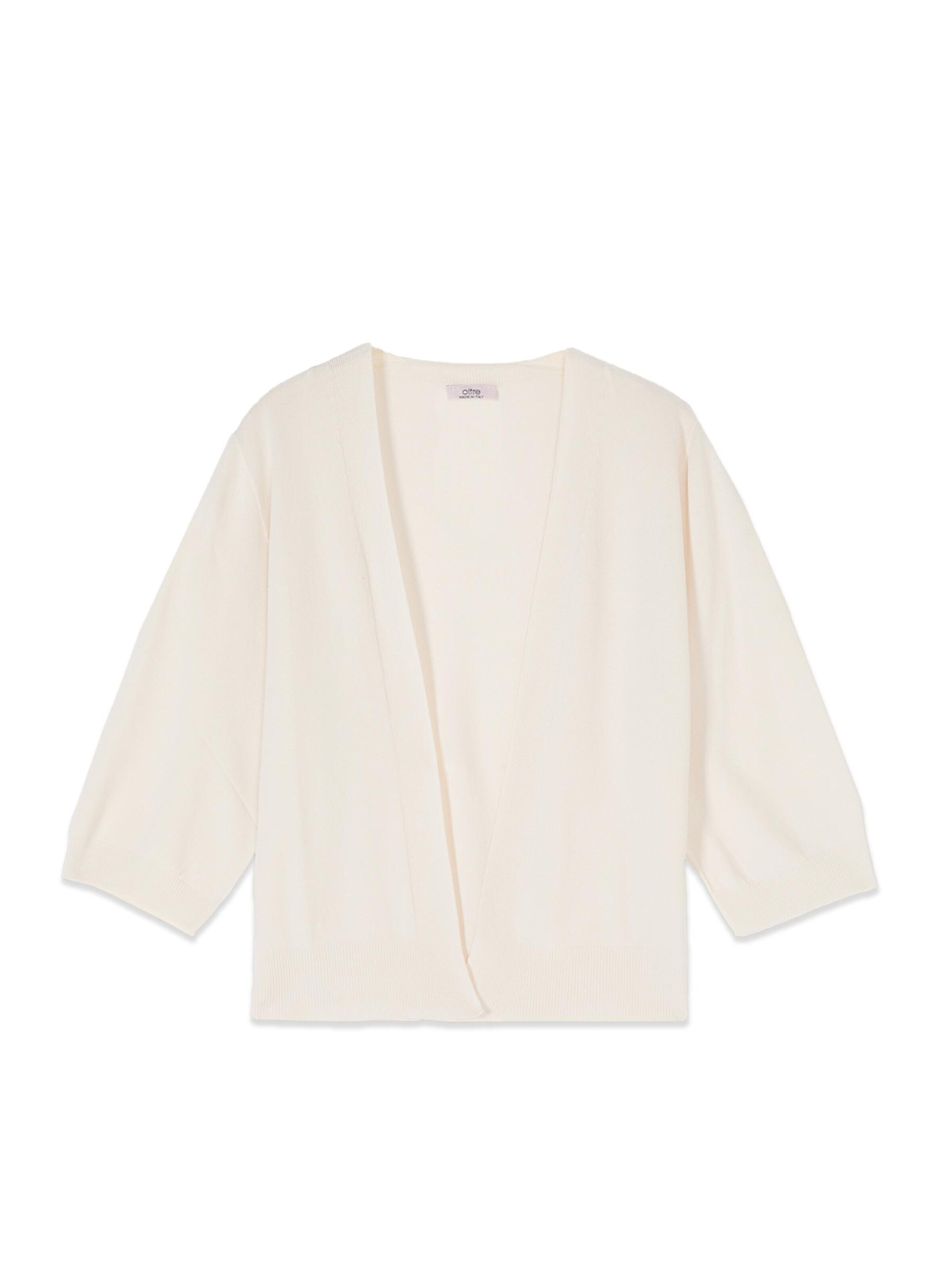 oltre - Sudadera con cremallera en blanco: frente