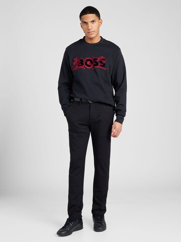 BOSS Sweatshirt 'Soleri119' in Black