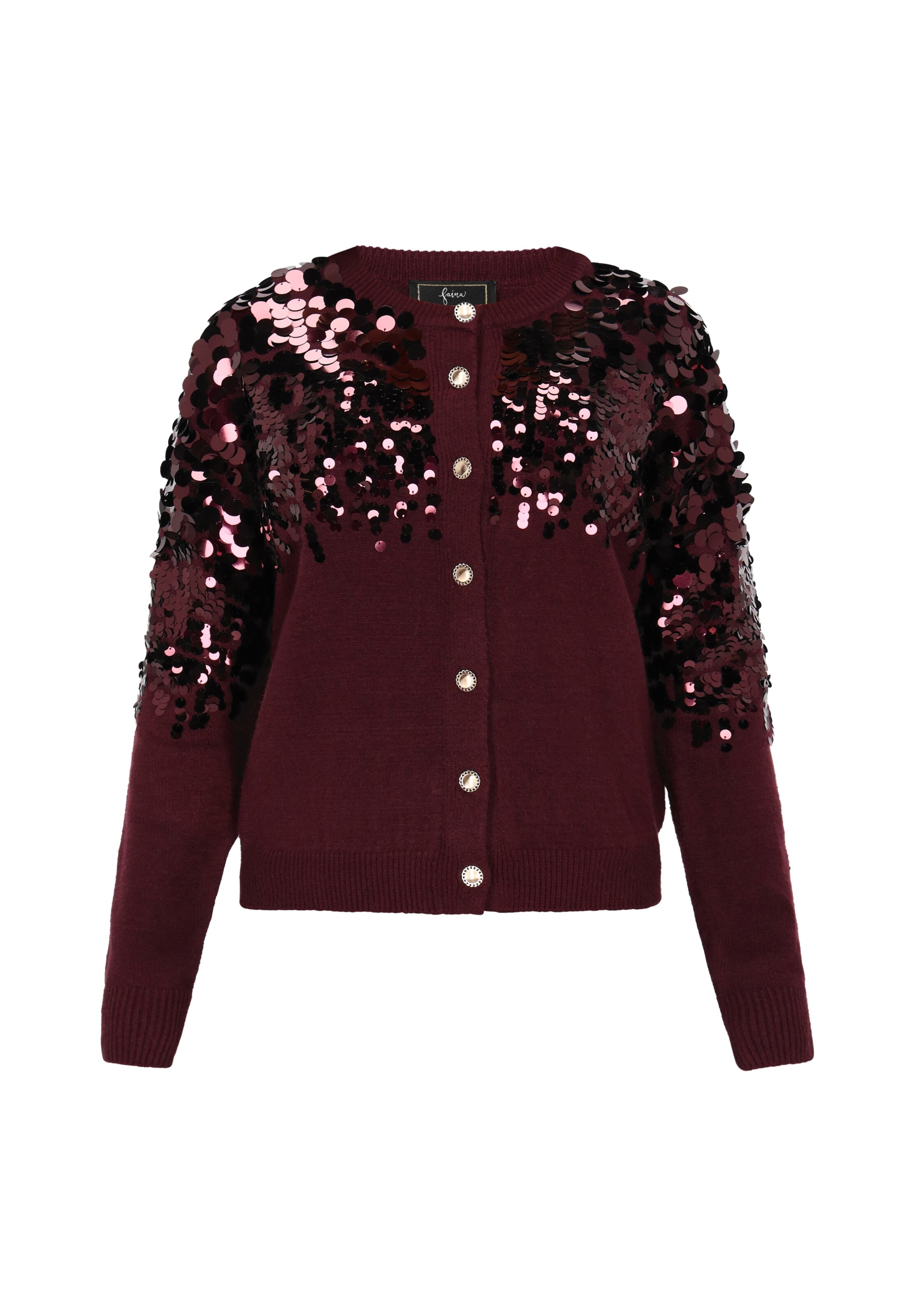 faina - Casaco de malha em vermelho: frente