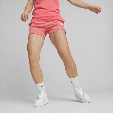 PUMA Regular Workout Pants 'ESS 4' in Pink: front