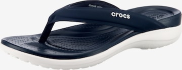 Crocs Zehentrenner in Blau: front