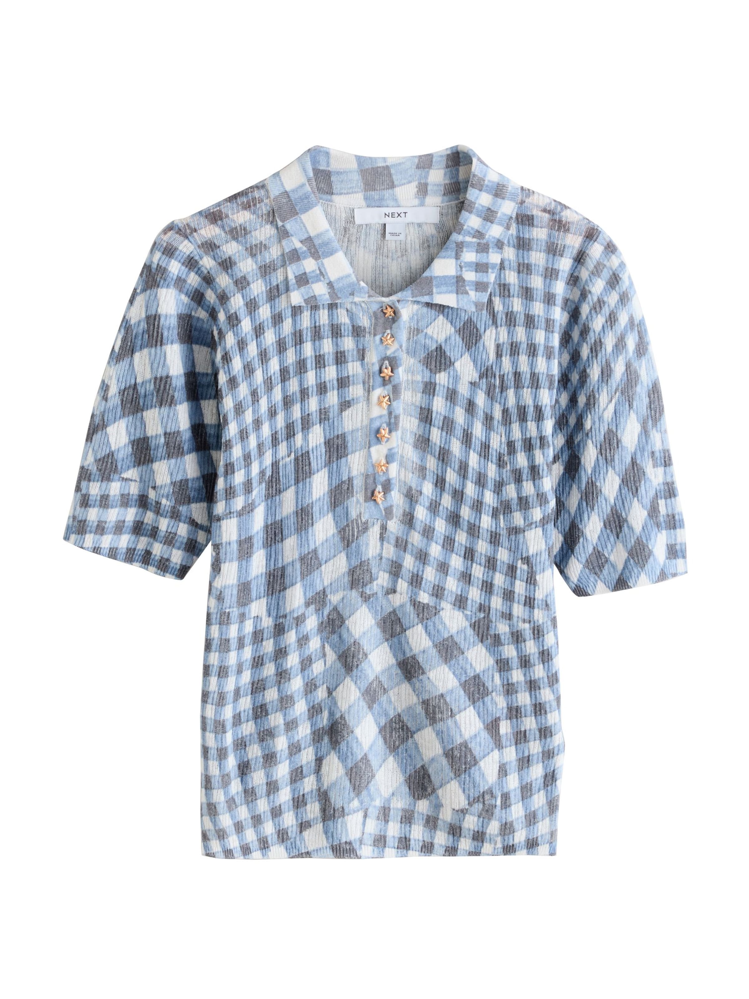 Next Sweater in Blue / Marine blue / White, Item view