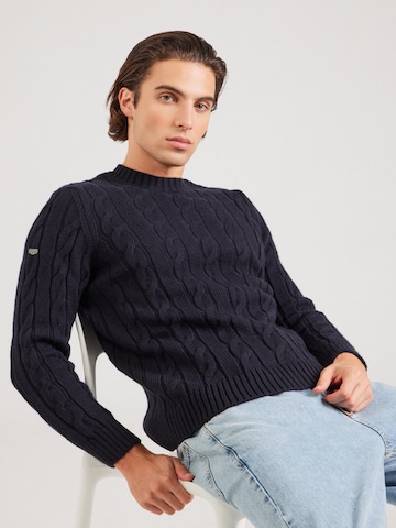 Superdry Tröja 'JACOB' i blå: framsida