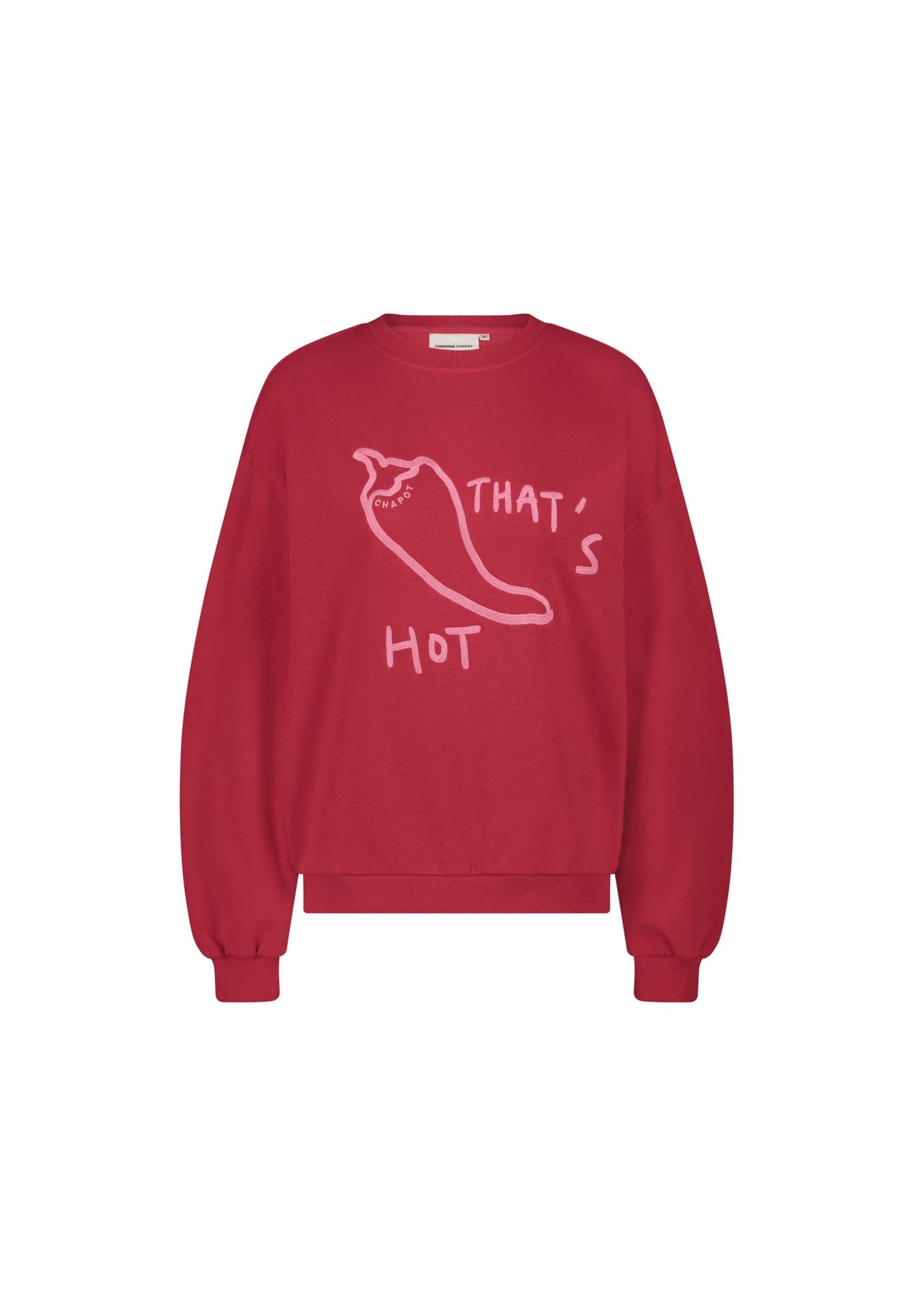 Fabienne Chapot Sweatshirt in Rood: voorkant