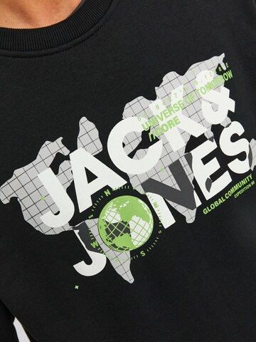 JACK & JONESSweater majica 'Dust' - crna boja