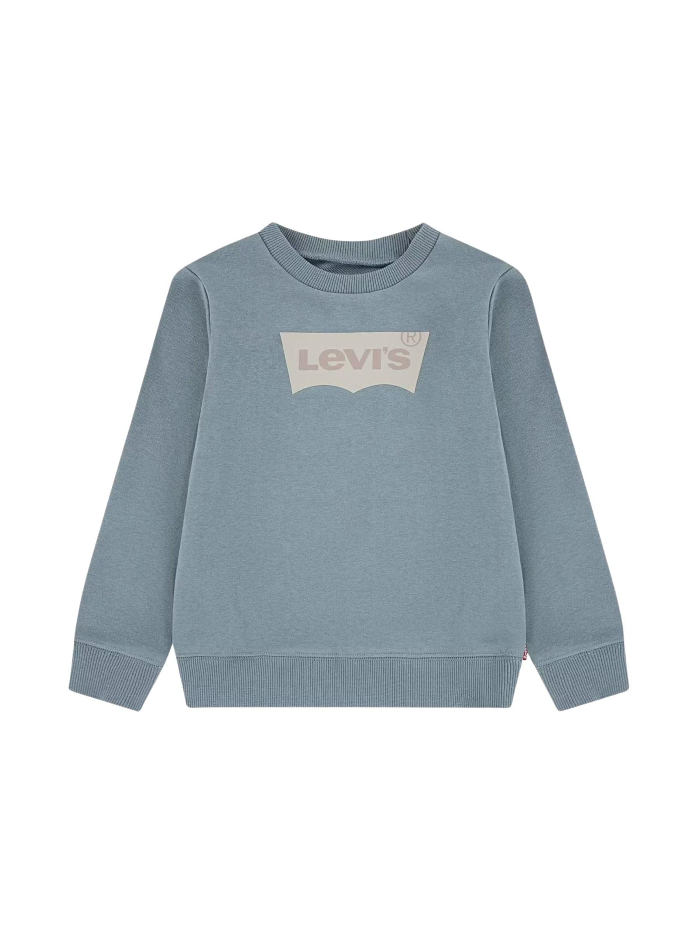 Levi's Kids Tröja 'LVB FRENCH TERRY BATWING PO FELPA' i blå: framsida