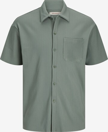 JACK & JONES Button Up Shirt in Green: front