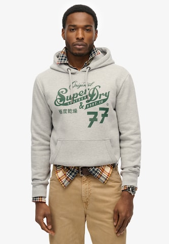 Superdry Sweatshirt in Grijs: voorkant