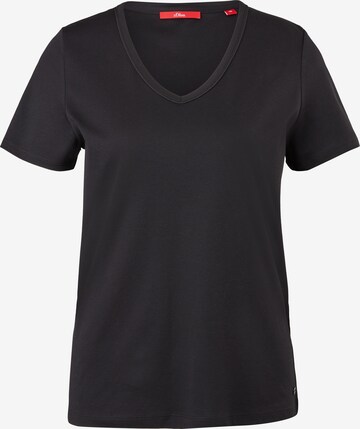 T-shirt s.Oliver en noir : devant