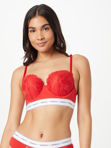 GUESS Balconette Bra 'BELLE' in Red: front