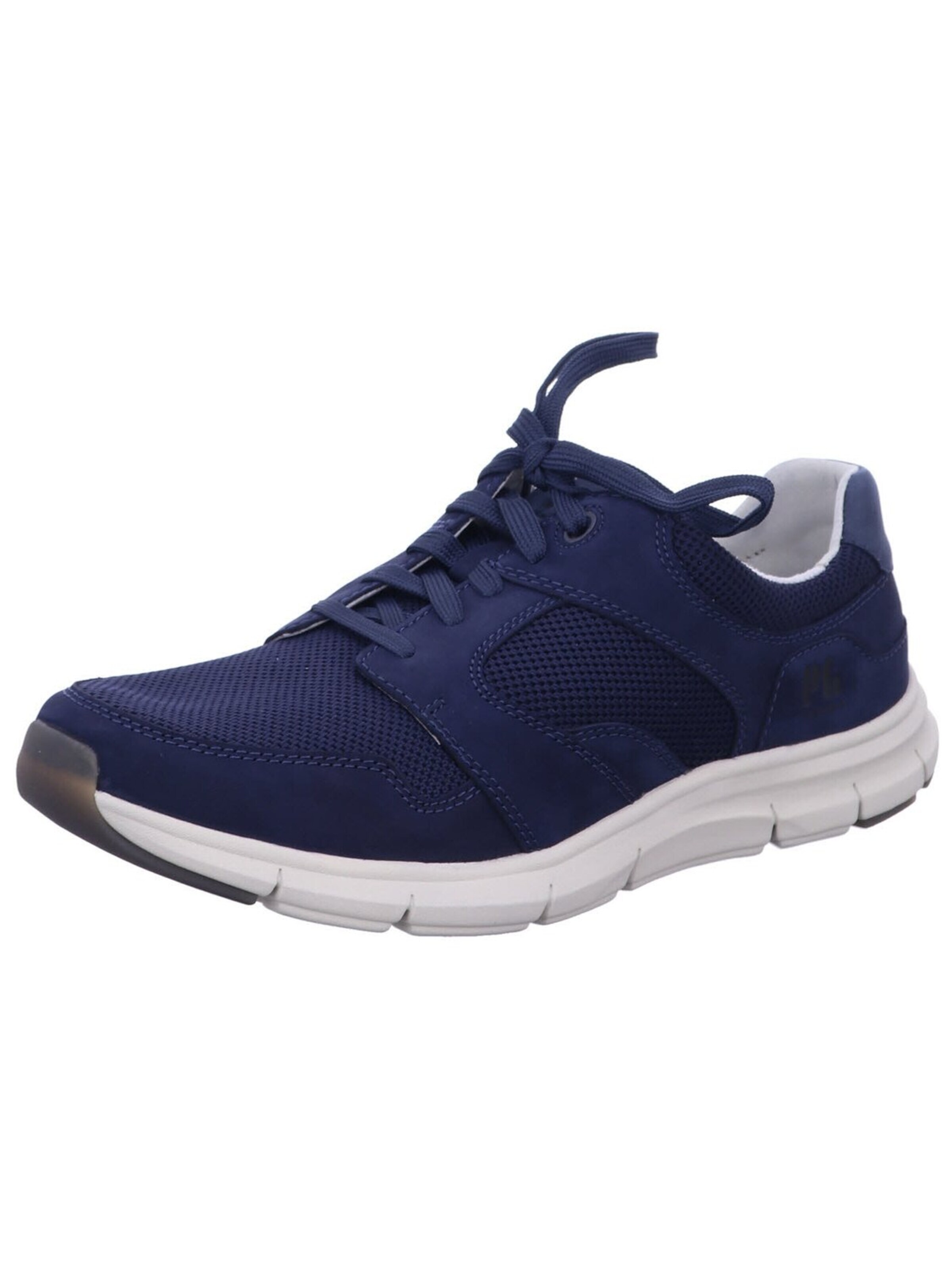 Pius Gabor Platform trainers 'Sportlicher Schnürschuh Herren 1057.12 01 Leder-Mix in blau' in Blue: front
