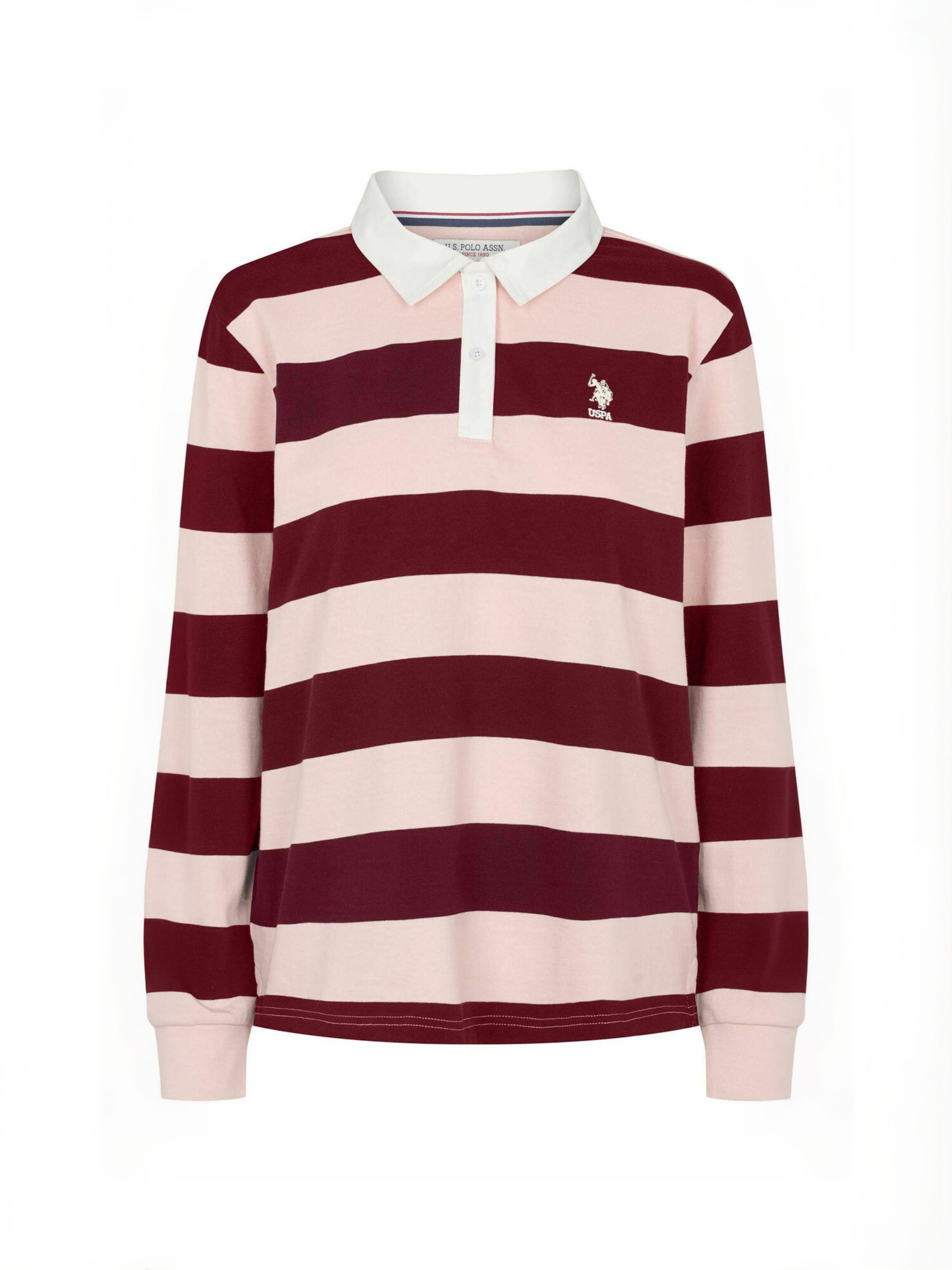 U.S. POLO ASSN. Top 'UWKamille' in Lila: voorkant