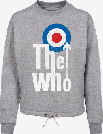 F4NT4STIC Sweatshirt 'The Who Rock Band' in Grey: front