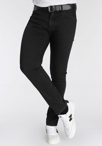 DELMAO Slim fit Jeans in Black: front