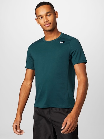 Reebok Performance Shirt in Green: front