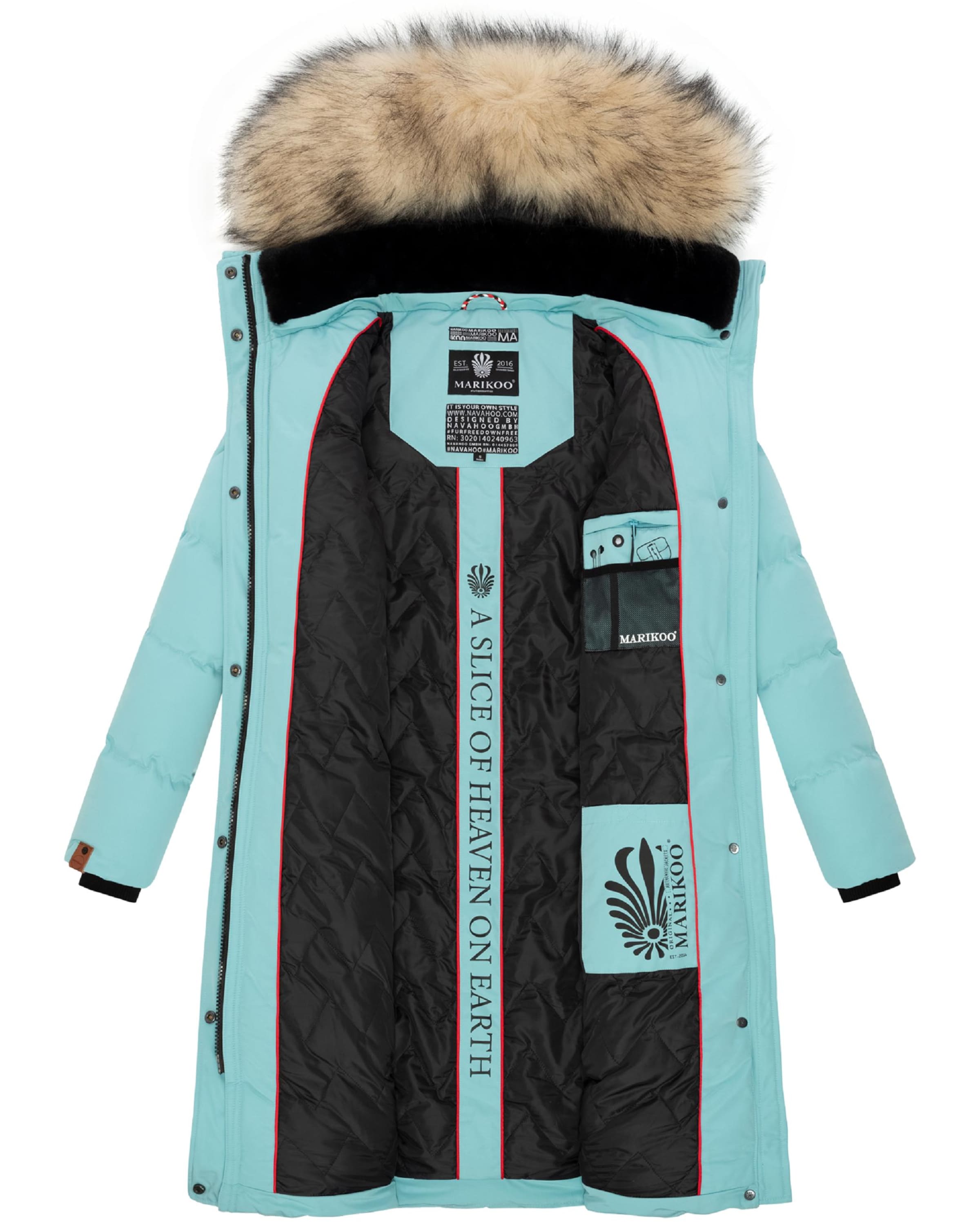 MARIKOO Зимнее пальто 'Schneesternchen' в Синий