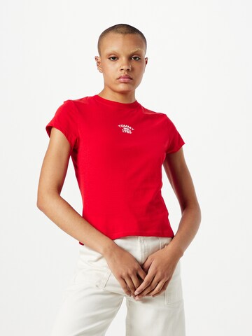 Tommy Jeans T-Shirt in Rot: Vorderseite