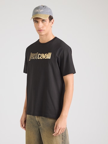 Just Cavalli Tričko 'INSTITUTIONAL' - Čierna: predná strana