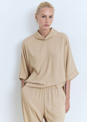 MANGO Shirt in Beige: Vorderseite