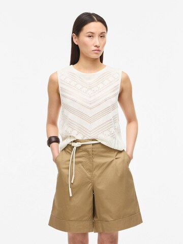 ROUGE EDIT Stricktop 'ROUColette' in Beige: Vorderseite