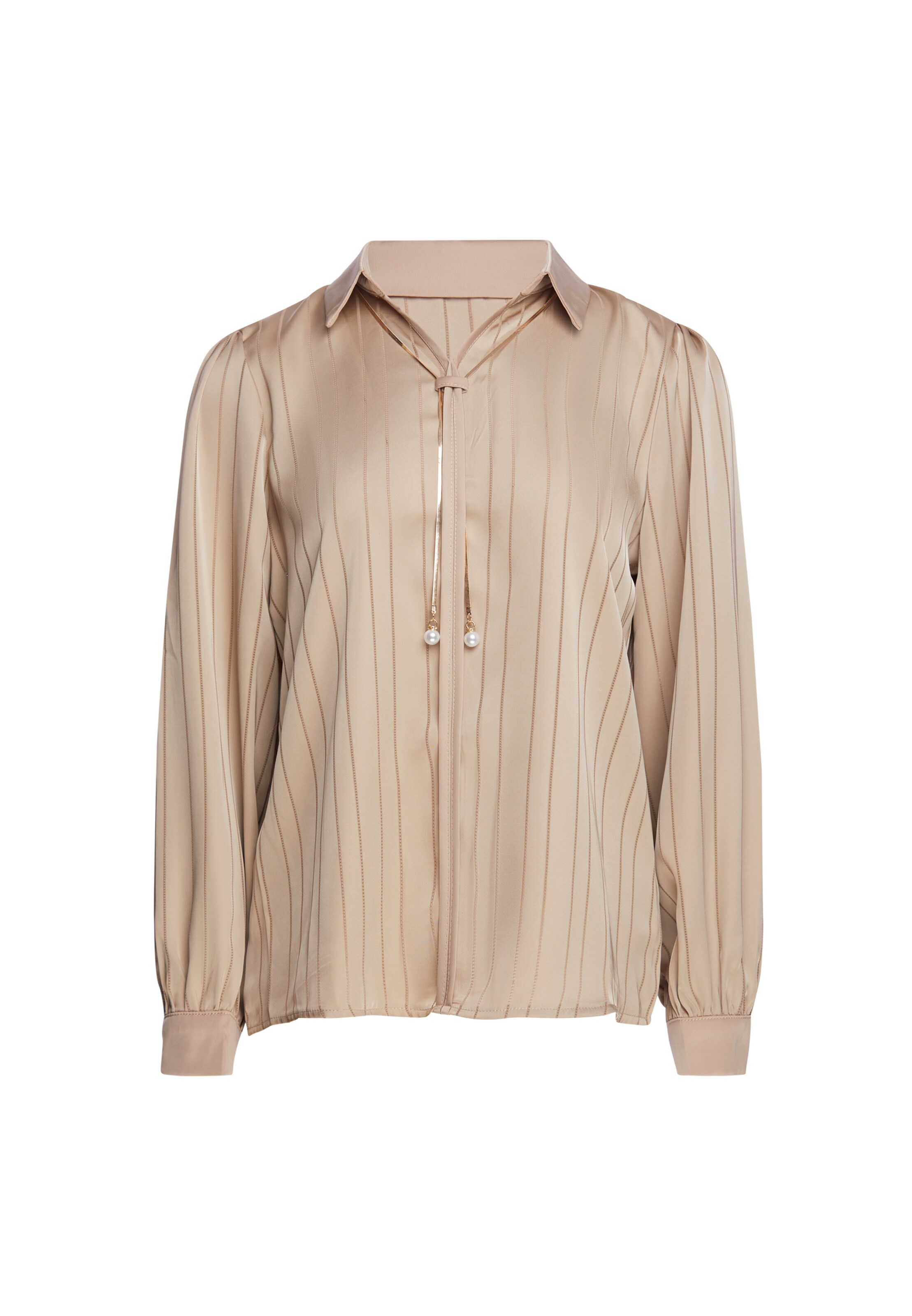 usha BLACK LABEL Blouse in Bruin: voorkant