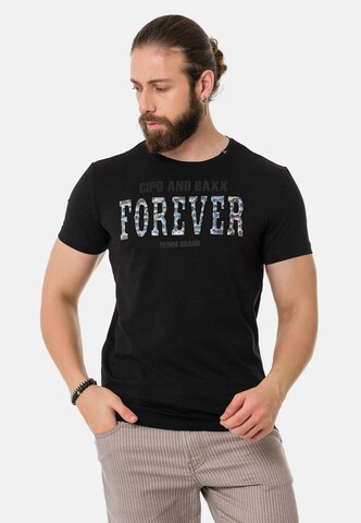 CIPO & BAXX Shirt in Black: front