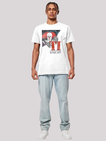 F4NT4STIC T-Shirt 'IT Distressed Poster' in Weiß