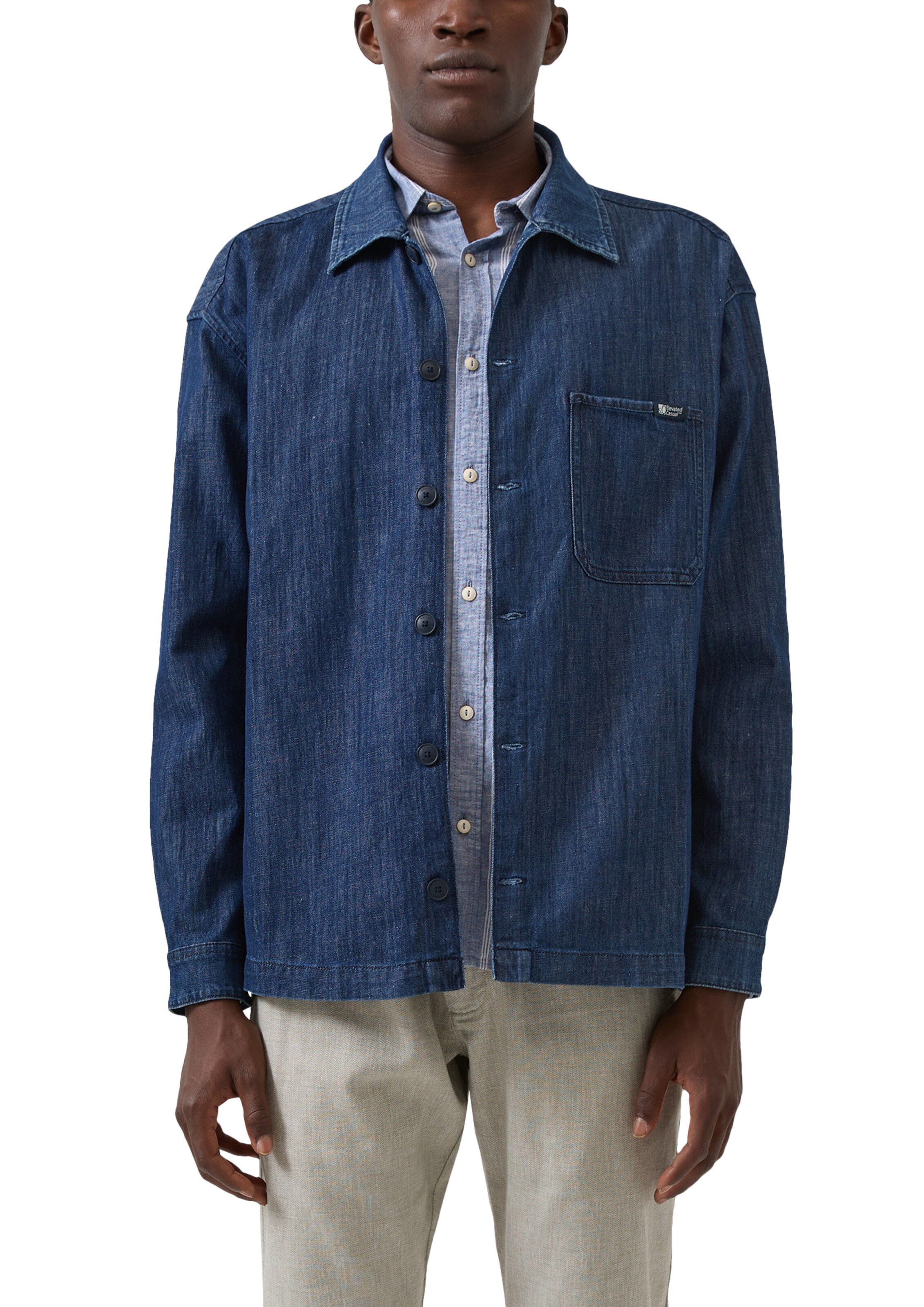 s.Oliver Regular fit Button Up Shirt in Blue