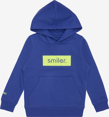 smiler. Sweatshirt in Blue: front