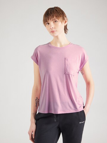 COLUMBIA Sportshirt 'Boundless Trek' in Lila: Vorderseite